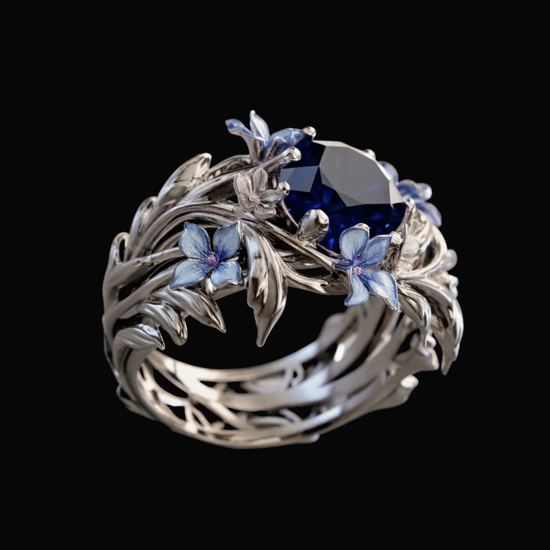 Arctic Petal Ring