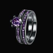 Amethyst Dream Couples Ring