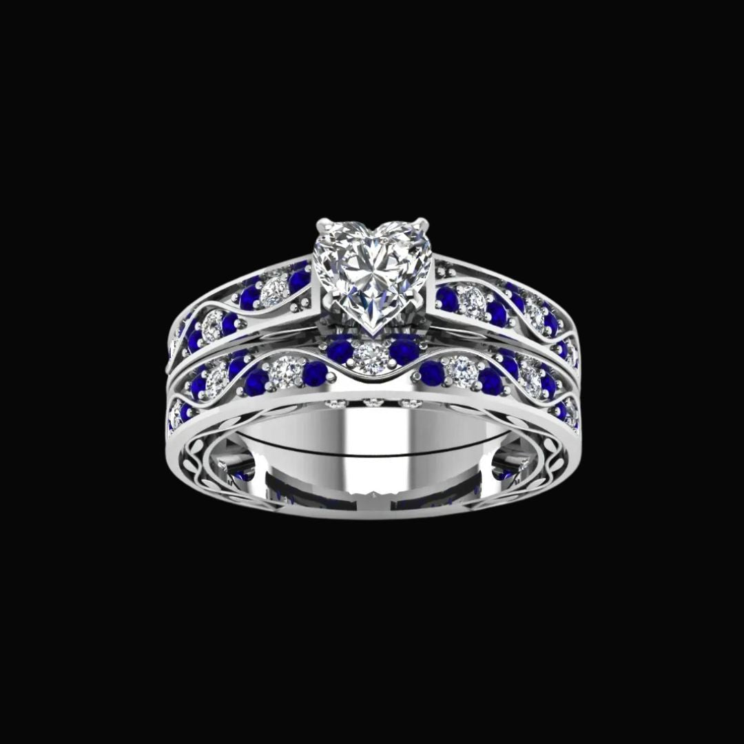 Crystal Waves Couples Ring