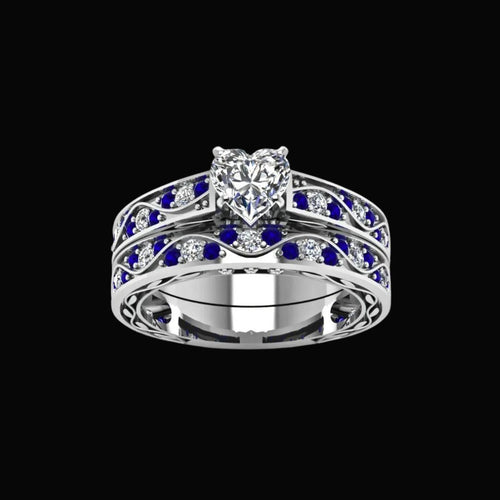 Crystal Waves Couples Ring