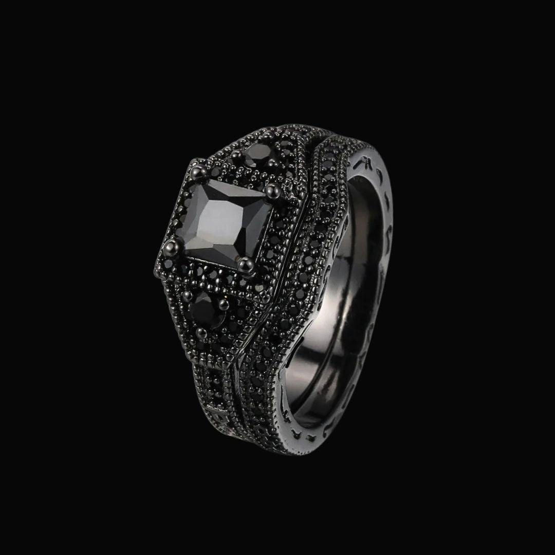 Dark Serenade Couples Ring