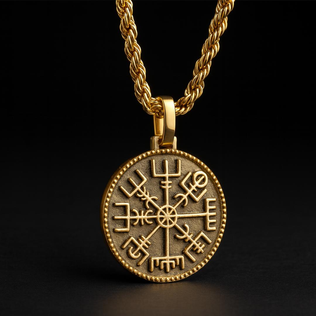 Vegvisir Compass Necklace