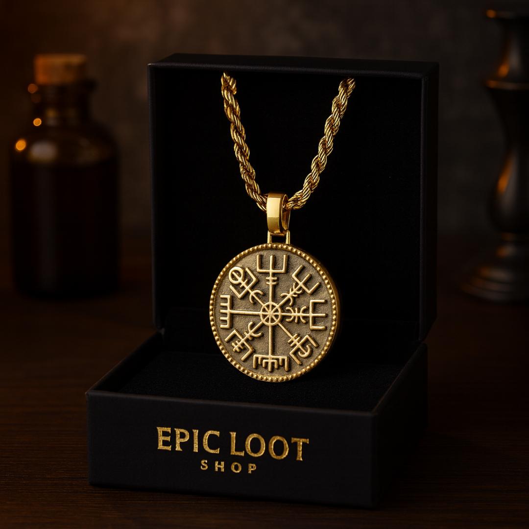 Vegvisir Compass Necklace