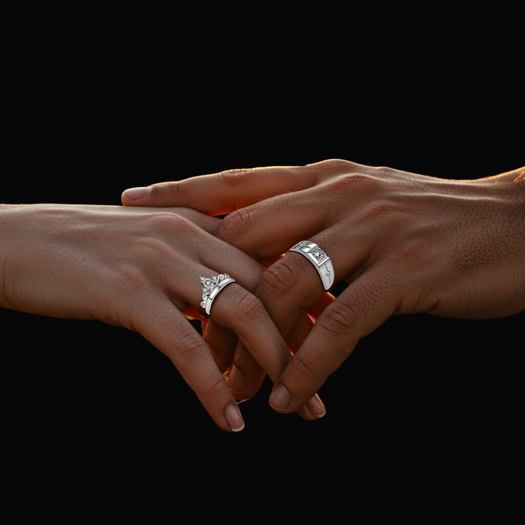 Regal Spark Couples Ring