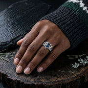 Frosted Crown Ring