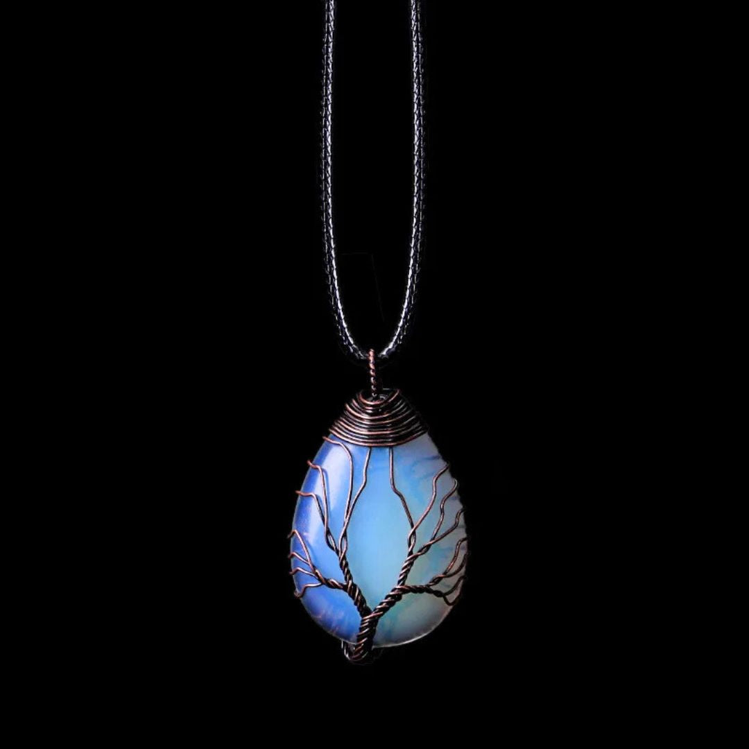 Yggdrasil Realms Crystal Pendant