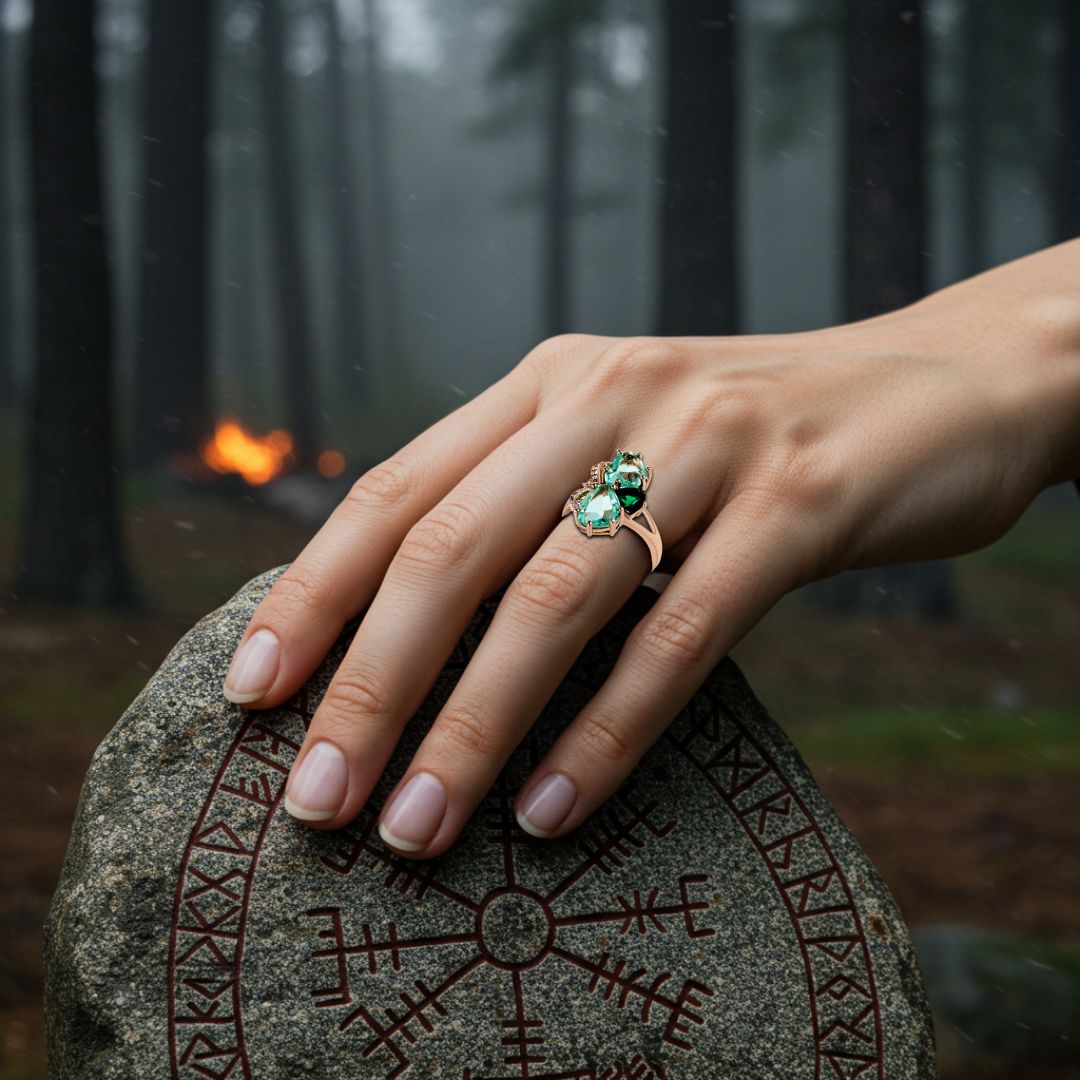 Freya's Verdant Grace Ring