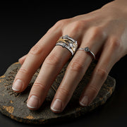 Golden Matrix Ring