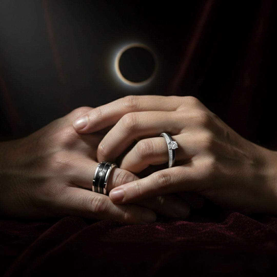 Ethereal Eclipse Couples Rings