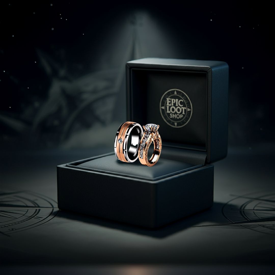 Shielded Love Couples Ring