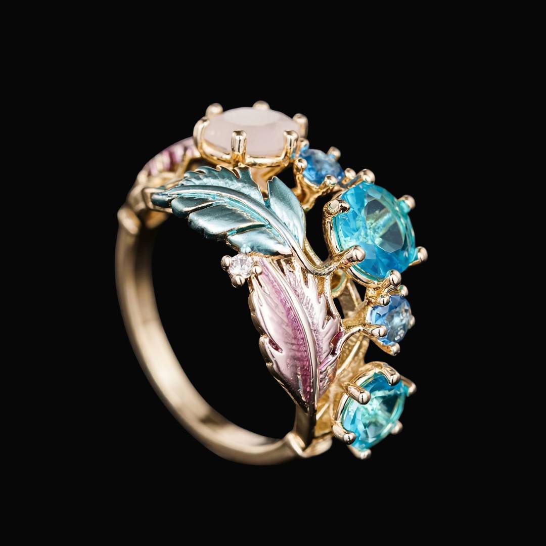 Celestial Feather Ring