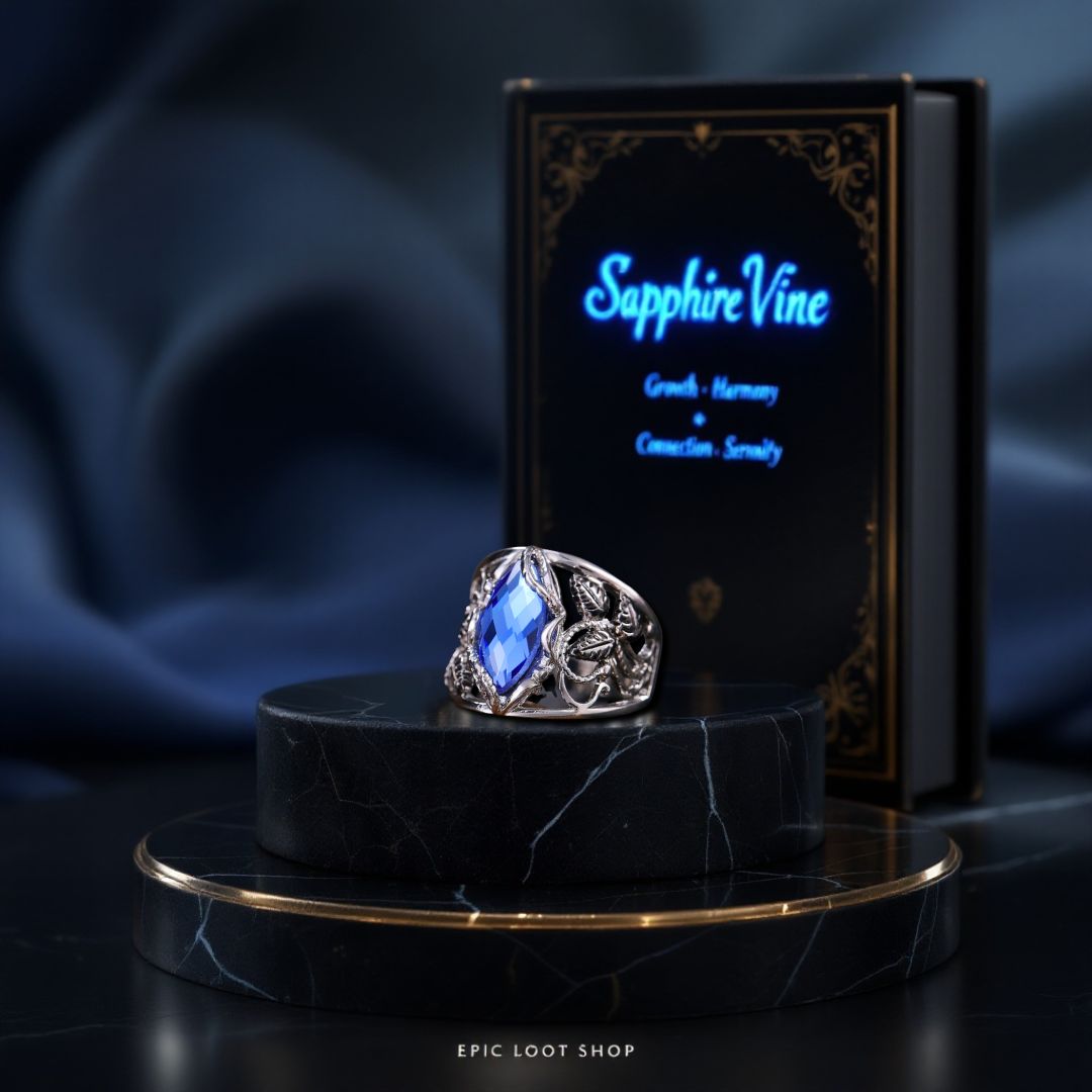 Sapphire Vine Ring