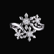 Frostlight Petals Ring