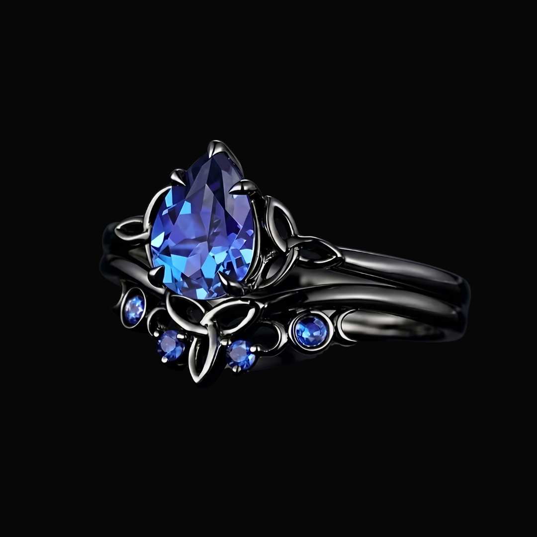 N�ttveil Blue Ember Ring
